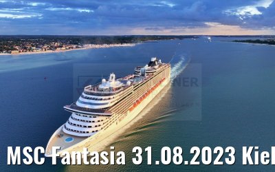 MSC Fantasia 31.08.2023 Kieler Bucht
