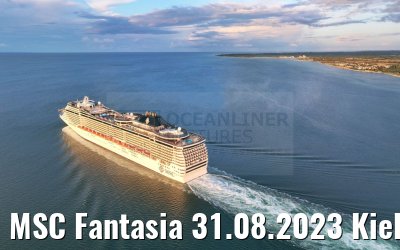 MSC Fantasia 31.08.2023 Kieler Bucht