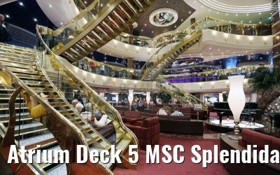Atrium Deck 5 MSC Splendida