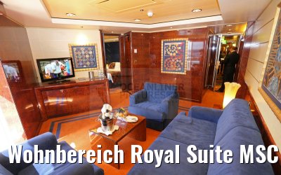 Wohnbereich Royal Suite MSC Splendida