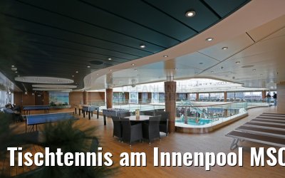Tischtennis am Innenpool MSC Splendida