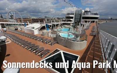 Sonnendecks und Aqua Park MSC Splendida