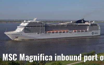 MSC Magnifica inbound port of Hamburg, 10 May 2013