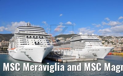 MSC Meraviglia and MSC Magnifica 08.10.2017 Genua