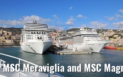 MSC Meraviglia and MSC Magnifica 08.10.2017 Genua