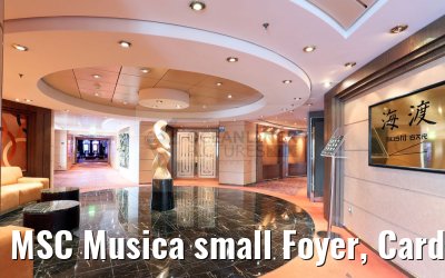 MSC Musica small Foyer, Card Room and Sushi Bar
