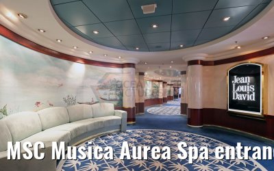 MSC Musica Aurea Spa entrance