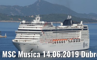 MSC Musica 14.06.2019 Dubrovnik Photo: K.Kaulfuss