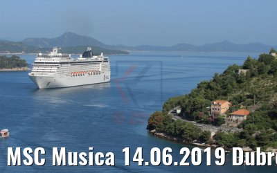 MSC Musica 14.06.2019 Dubrovnik Photo: K.Kaulfuss
