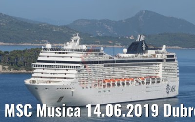 MSC Musica 14.06.2019 Dubrovnik Photo: K.Kaulfuss