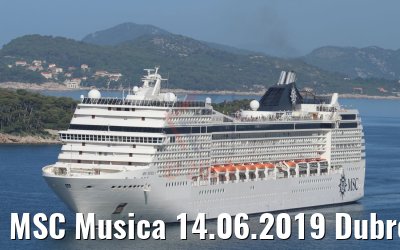 MSC Musica 14.06.2019 Dubrovnik Photo: K.Kaulfuss