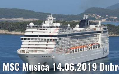 MSC Musica 14.06.2019 Dubrovnik Photo: K.Kaulfuss