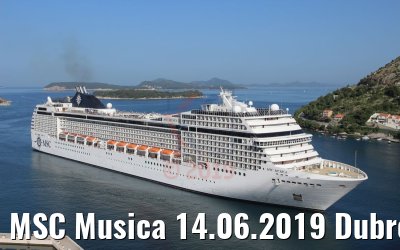 MSC Musica 14.06.2019 Dubrovnik Photo: K.Kaulfuss