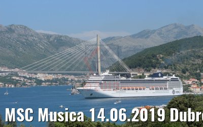 MSC Musica 14.06.2019 Dubrovnik Photo: K.Kaulfuss