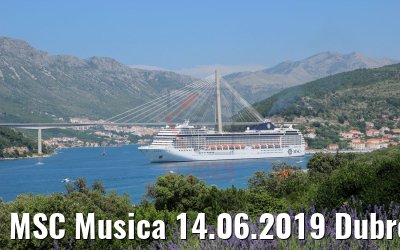 MSC Musica 14.06.2019 Dubrovnik Photo: K.Kaulfuss