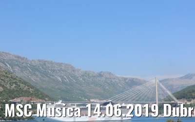 MSC Musica 14.06.2019 Dubrovnik Photo: K.Kaulfuss