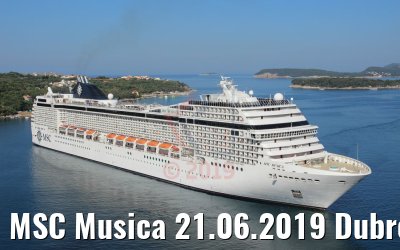 MSC Musica 21.06.2019 Dubrovnik Photo: K. Kaulfuss