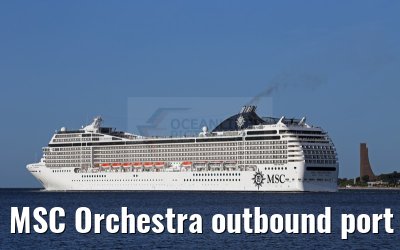 MSC Orchestra outbound port of Kiel 18. July 2015