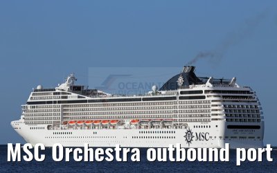 MSC Orchestra outbound port of Kiel 18. July 2015