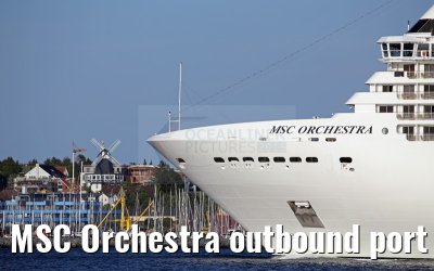 MSC Orchestra outbound port of Kiel 18. July 2015
