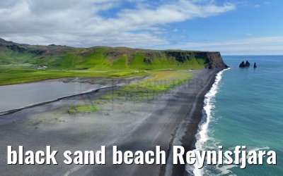 black sand beach Reynisfjara Iceland 01.08.2023