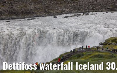 Dettifoss waterfall Iceland 30.07.2023