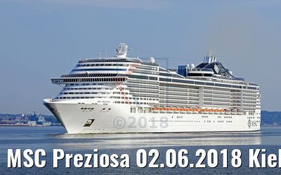 MSC Preziosa 02.06.2018 Kiel