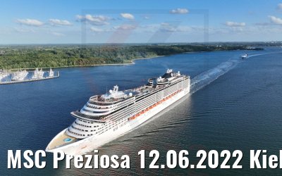 MSC Preziosa 12.06.2022 Kieler Förde