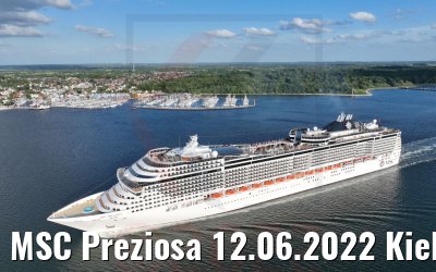 MSC Preziosa 12.06.2022 Kieler Förde