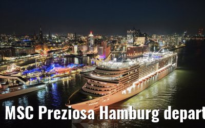 MSC Preziosa Hamburg departure Elbphilharmonie 04.10.2026
