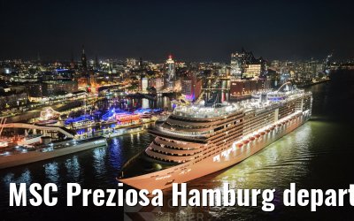 MSC Preziosa Hamburg departure Elbphilharmonie 04.10.2026
