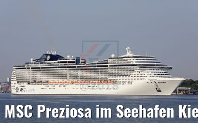 MSC Preziosa im Seehafen Kiel 02.06.2018