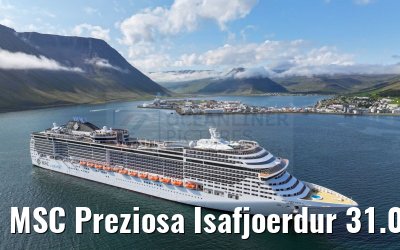 MSC Preziosa Isafjoerdur 31.07.2023