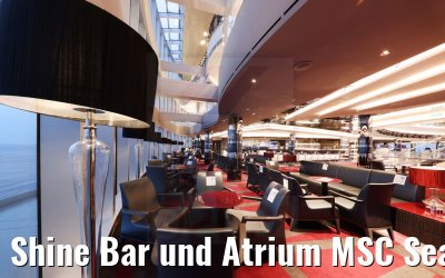 Shine Bar und Atrium MSC Seaside