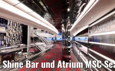Shine Bar und Atrium MSC Seaside