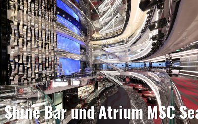 Shine Bar und Atrium MSC Seaside