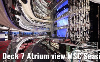 Deck 7 Atrium view MSC Seaside