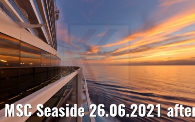 MSC Seaside 26.06.2021 after sunset