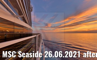 MSC Seaside 26.06.2021 after sunset