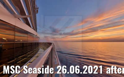 MSC Seaside 26.06.2021 after sunset