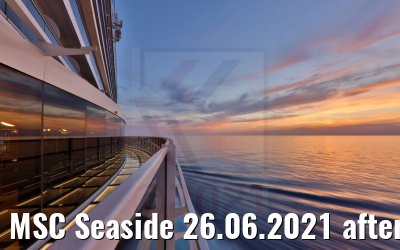 MSC Seaside 26.06.2021 after sunset