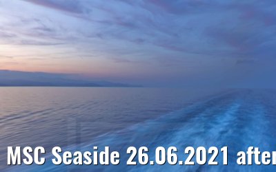MSC Seaside 26.06.2021 after sunset