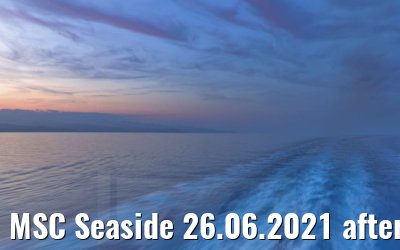 MSC Seaside 26.06.2021 after sunset