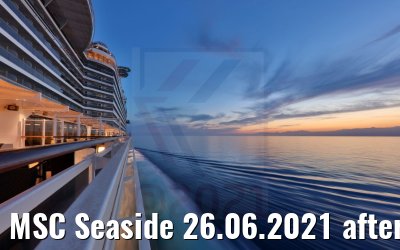 MSC Seaside 26.06.2021 after sunset