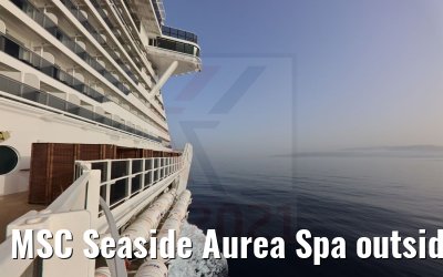 MSC Seaside Aurea Spa outside view