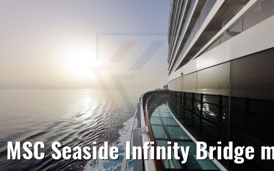 MSC Seaside Infinity Bridge morning view