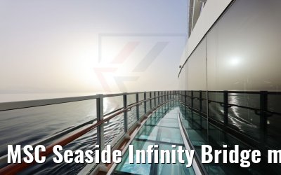 MSC Seaside Infinity Bridge morning view