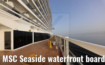 MSC Seaside waterfront boardwalk