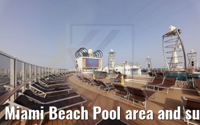 Miami Beach Pool area and sundeck MSC Seaside