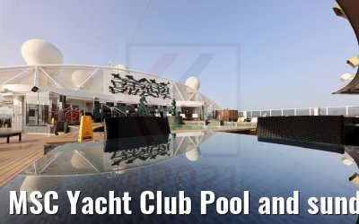 MSC Yacht Club Pool and sundeck area MSC Seaside